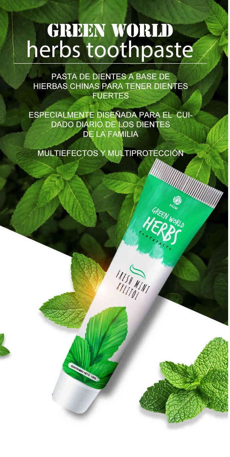 crema dental herbal