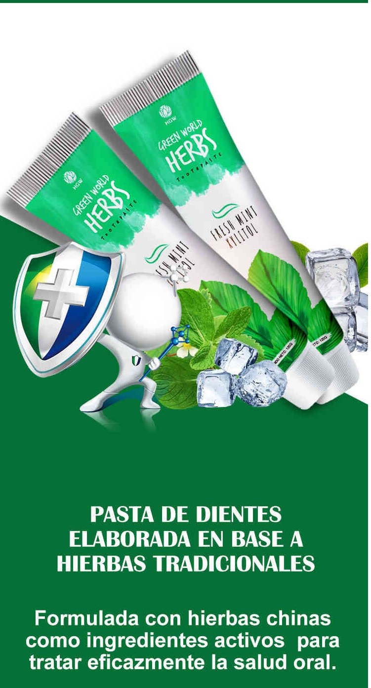 crema dental herbal